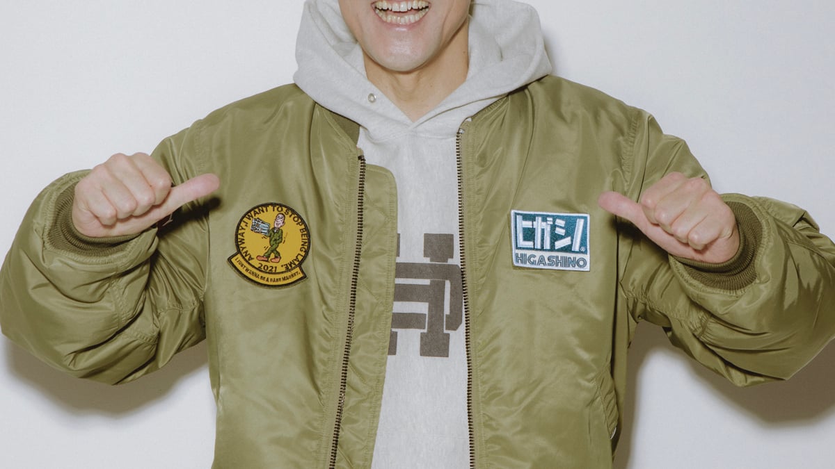 新品タグ付】HIGASHINO DENIM MA-1 カーキ M ジャーナル スタンダード