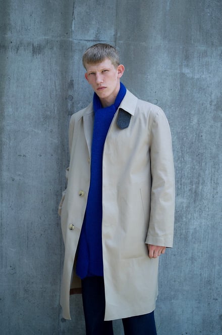 マッキントッシュがバトナーとコラボ、カシミヤニットやコートを展開