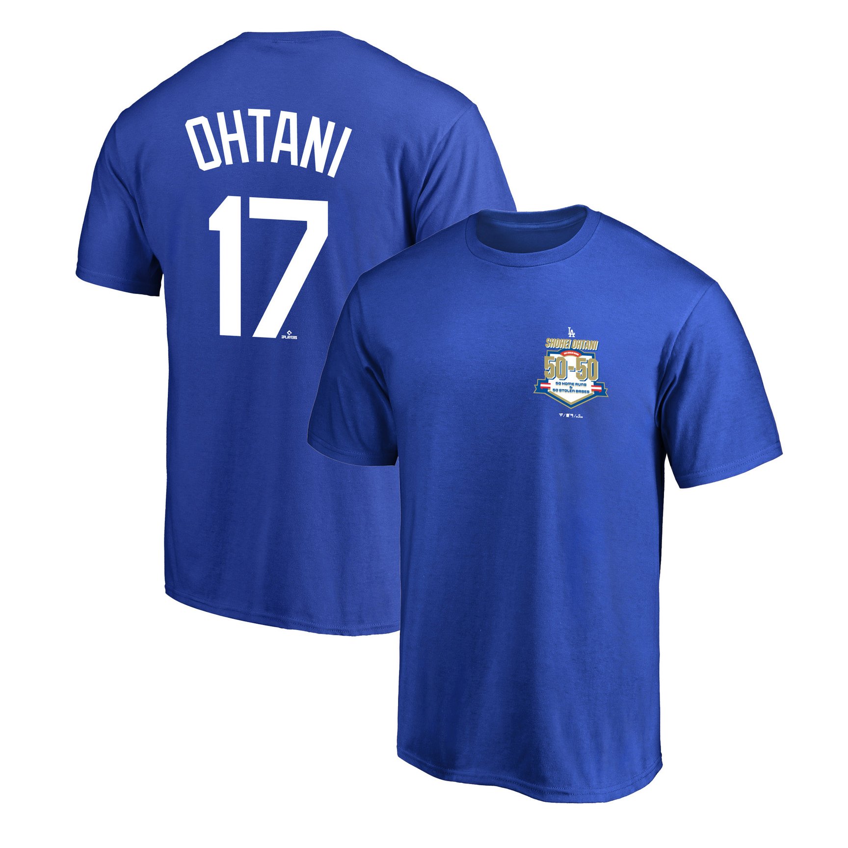 大谷翔平が「50本塁打-50盗塁」の快挙達成、記念のTシャツやグッズが発売