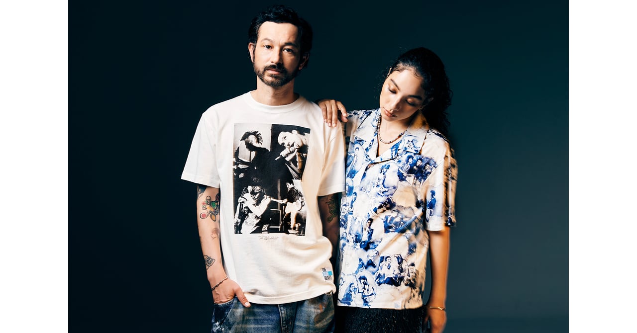 glamb × ザ・ブルーハーツ、デビュー初期の写真をプリントしたシャツ