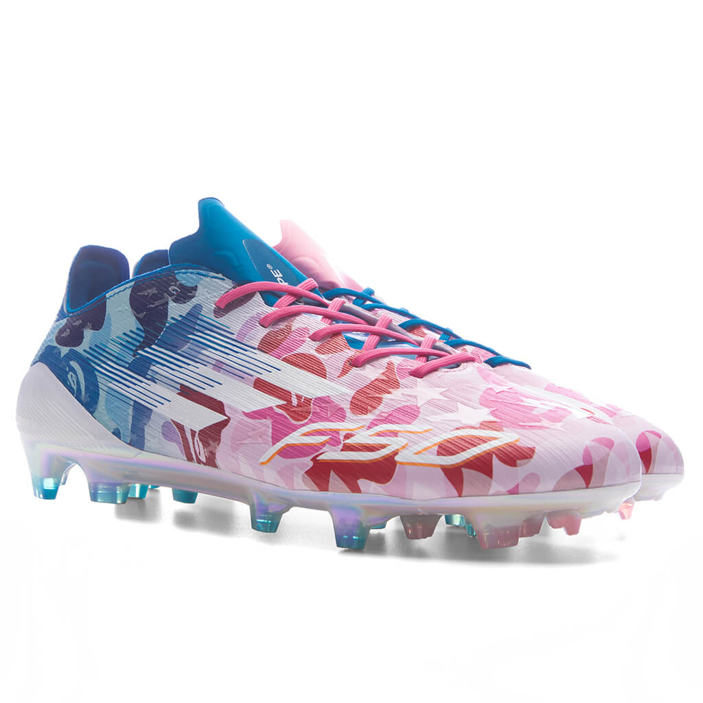 Adidas x BAPE F50 Elite Firm Ground Cleats - Clear Pink/Cloud