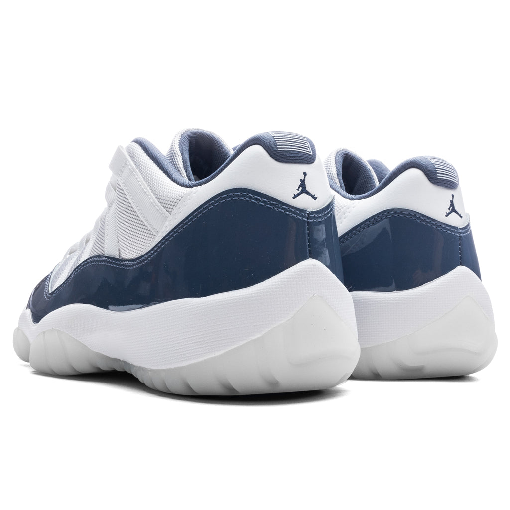 Air Jordan 11 Retro Low - White/Midnight Navy/Diffused Blue – Feature