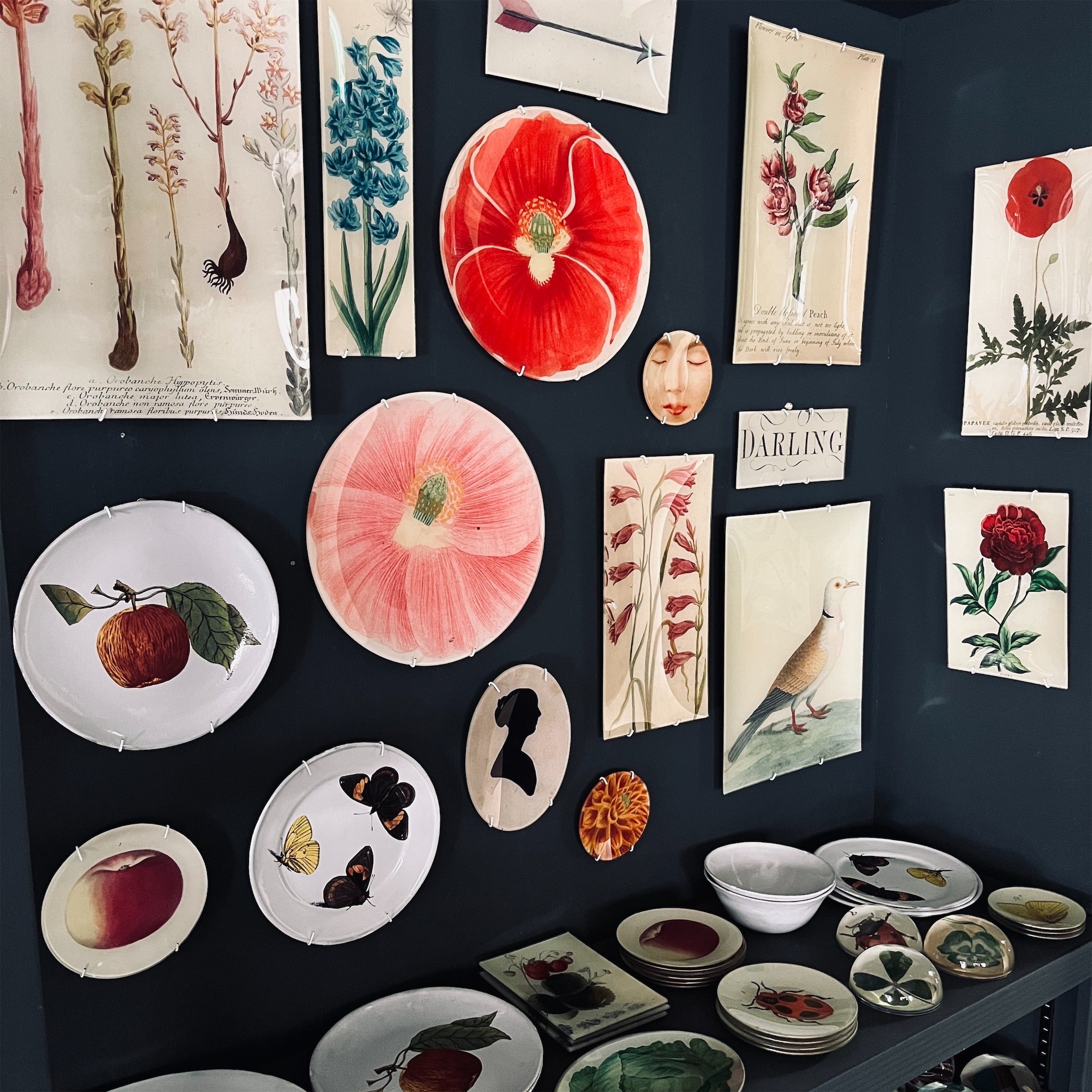 JOHN DERIAN】デコパージュプレート #6 - Turtle Dove | フィール