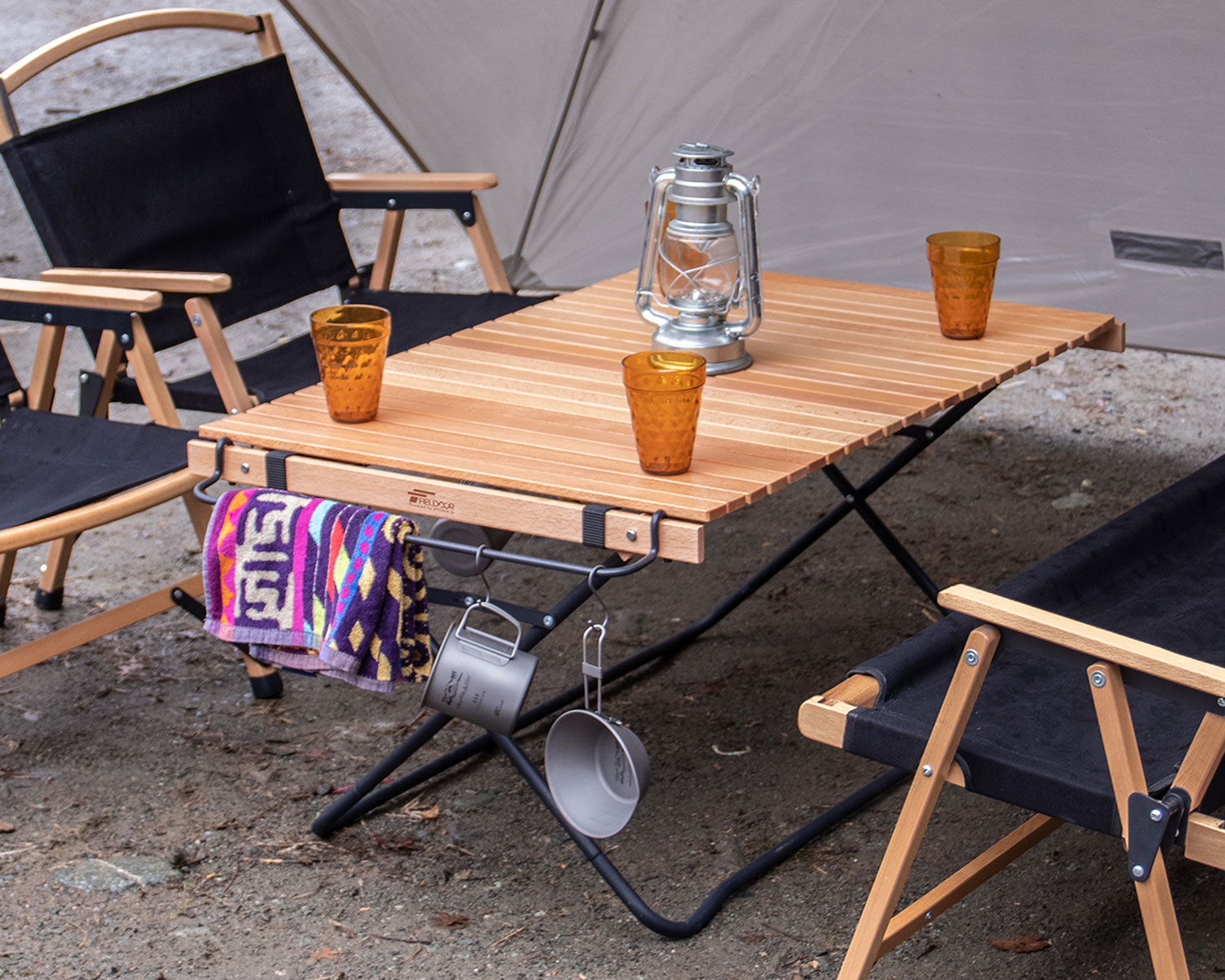 テーブル・チェア・ハンモック HCA0191 ROLL TOP TABLE 2 WOOD