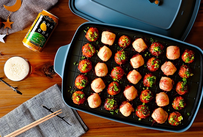 ホットプレート グランデサイズのレシピ 魅惑のヤンニョム風肉巻き