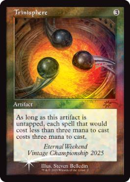 Foil】《三なる宝球/Trinisphere》(Eternal Weekend)[流星マーク] 茶