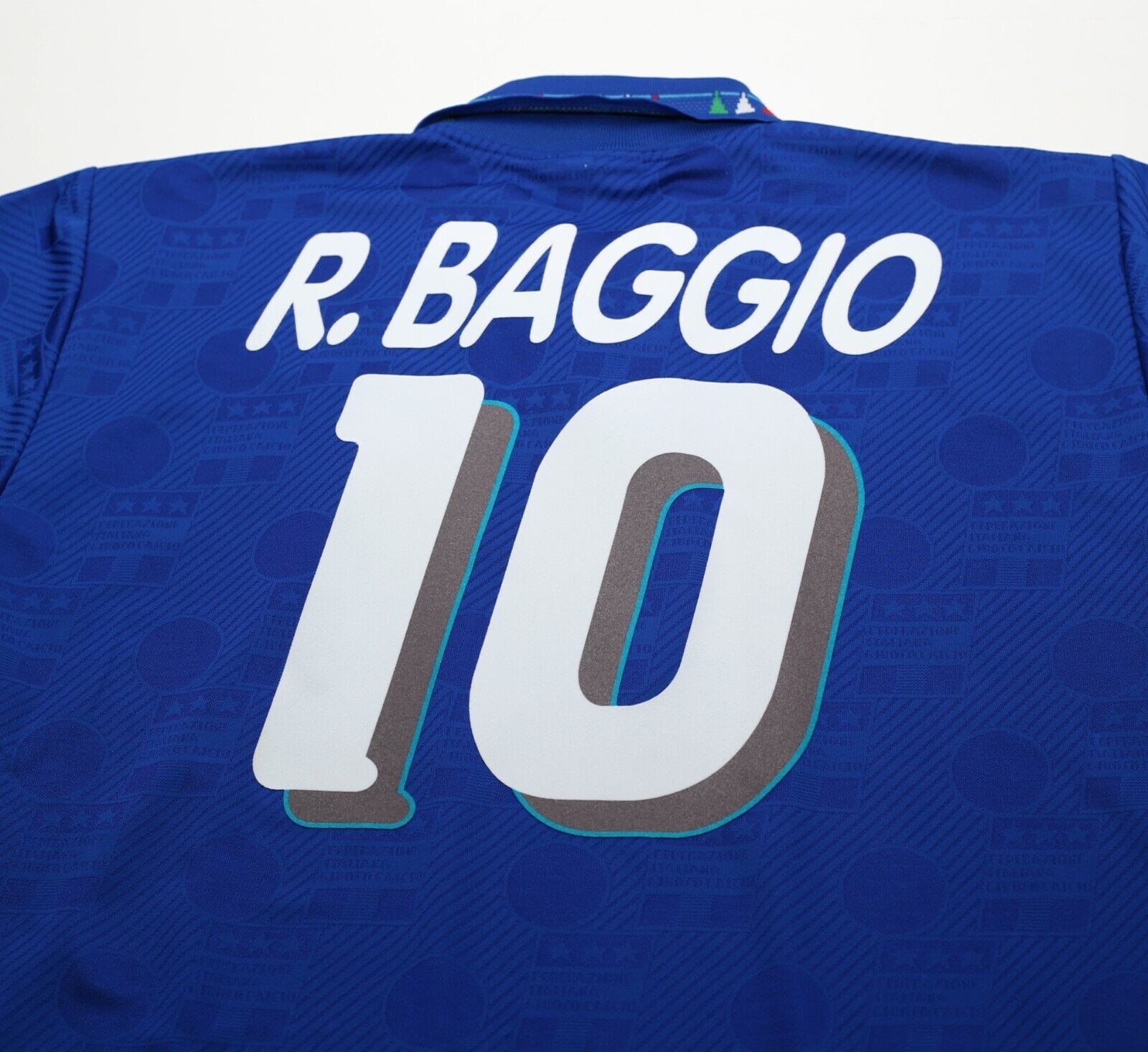 1994 BAGGIO #10 Italy Vintage Diadora Home Football Shirt Jersey