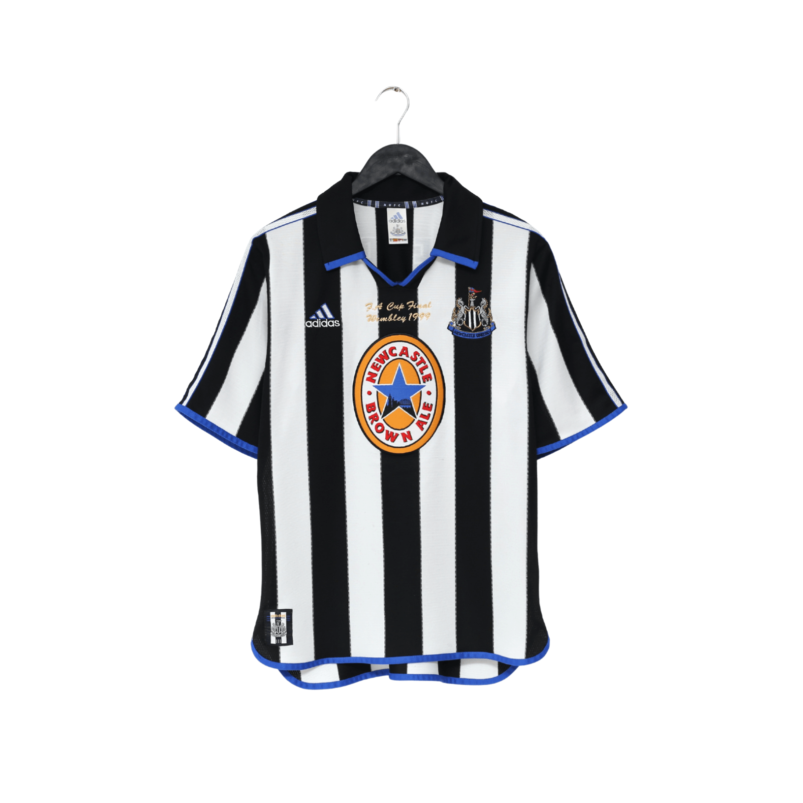 1999 SHEARER #9 Newcastle United Vintage adidas FA Cup Final
