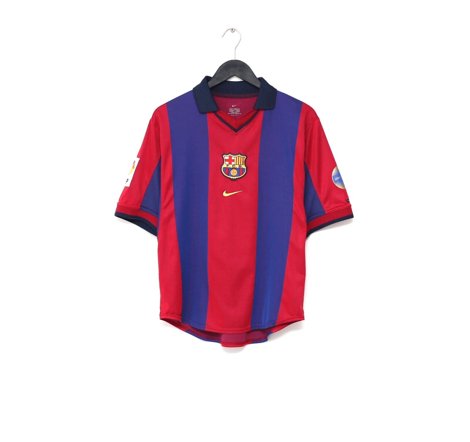 2000/01 Rivaldo #10 Barcelona Vintage Nike Home Football Shirt (S