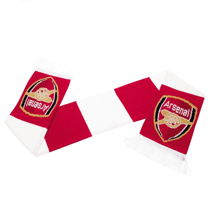 アーセナル オフィシャル マフラー BAR(レッド×ホワイト) | サッカー