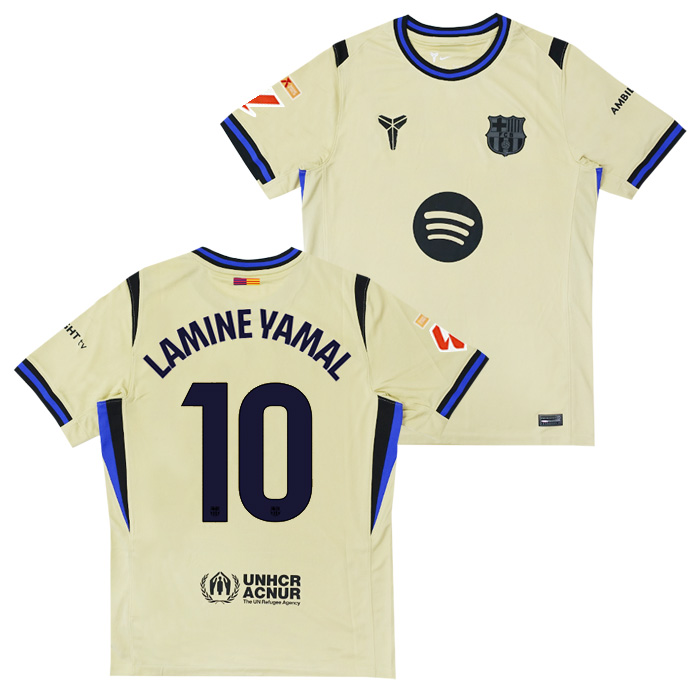 FCバルセロナ 25-26 アウェイ 半袖 ユニフォーム No.10 ラミン・ヤマル