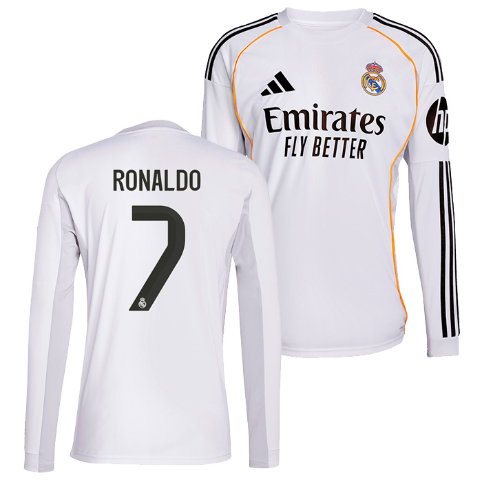 レアルマドリード 17/18 ユニホーム7番 ロナウド 長袖 XL 17/18