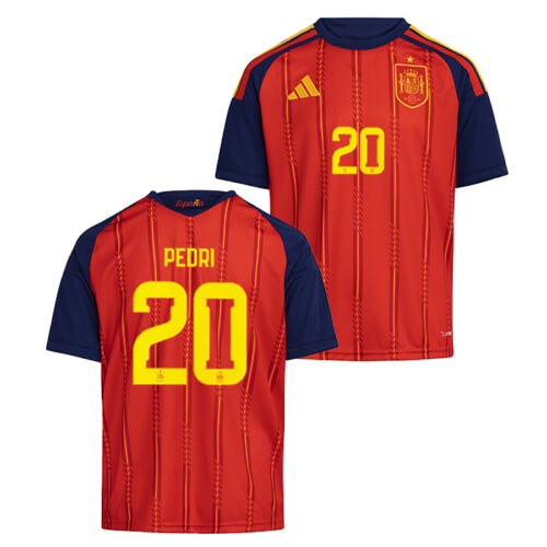 スペイン代表 2026 ホーム 半袖 ユニフォーム ジュニア No.19 ラミン