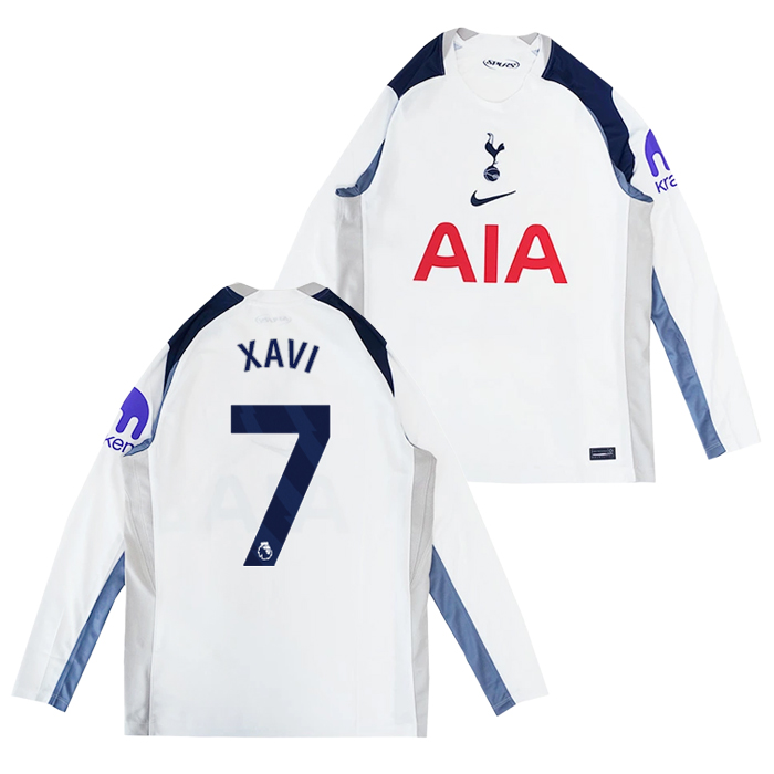 トッテナム 25-26 ホーム 長袖 ユニフォーム No.7 シャビ・シモンズ