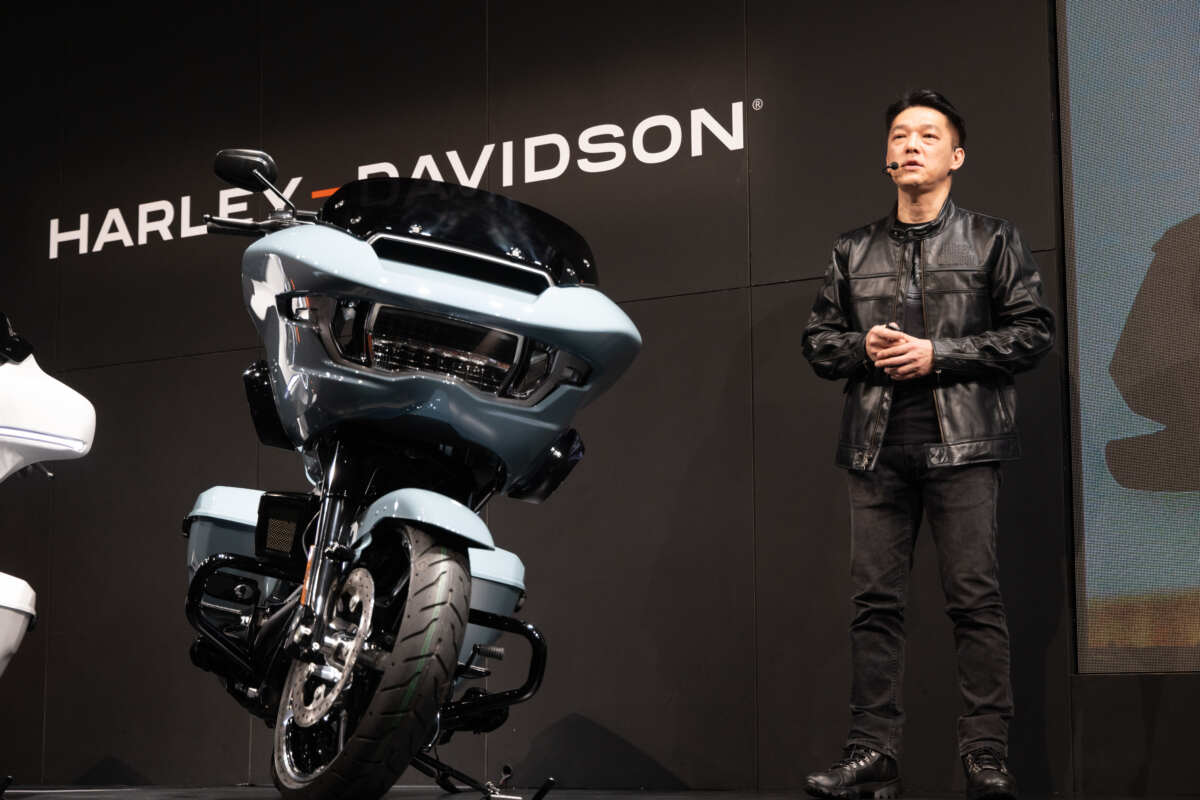 ハーレー新型発表会に元K1世界王者の魔裟斗さん＆矢沢心さんご夫妻で