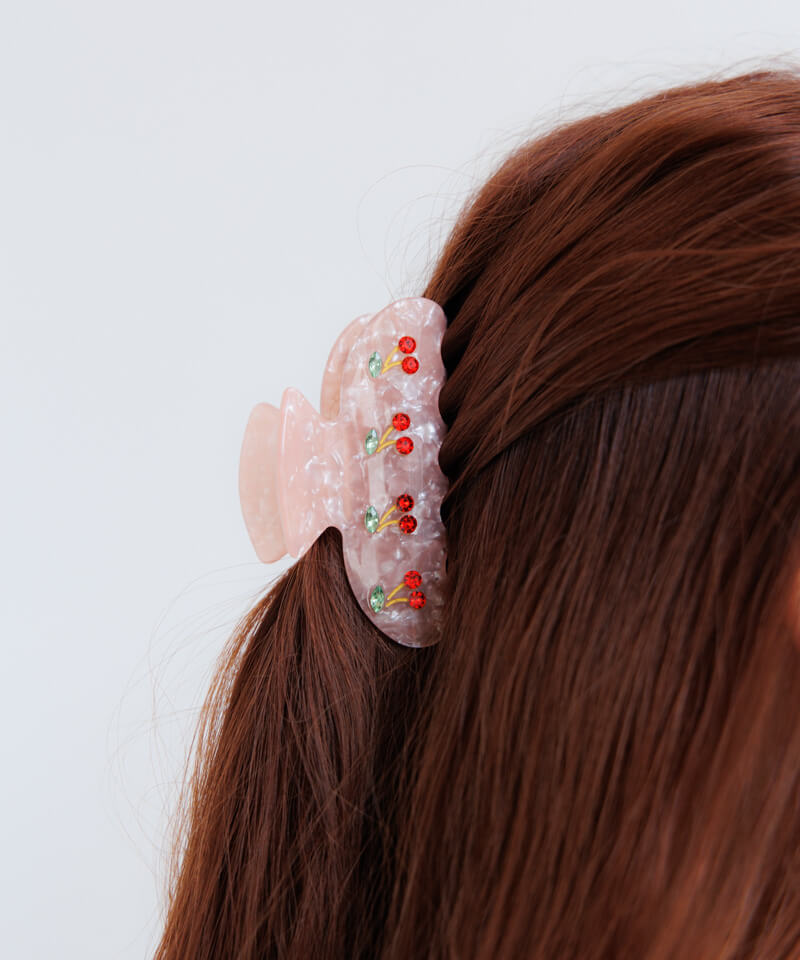 cherry hair clip～ﾁｪﾘｰﾍｱｸﾘｯﾌﾟ | flower／フラワー公式通販