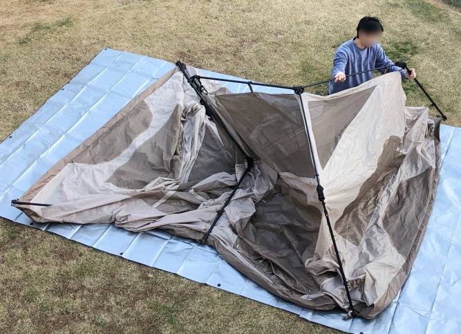 簡単設営】格安のロッジ型ワンタッチテントNaturehike Village13