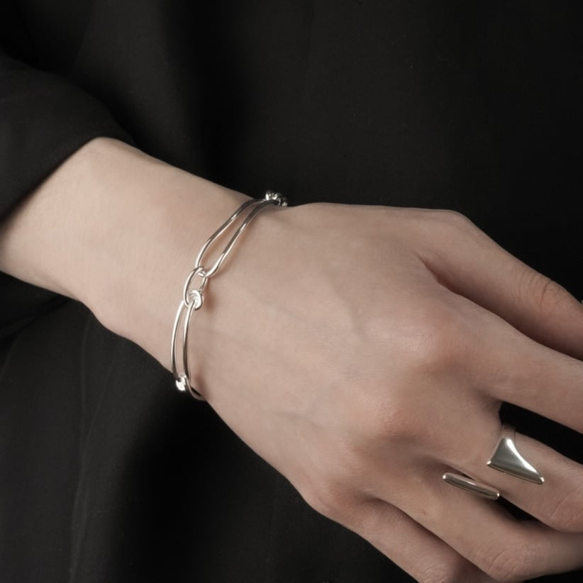 Knot Chain Bracelet 【Silver925】 – FLÜGEL
