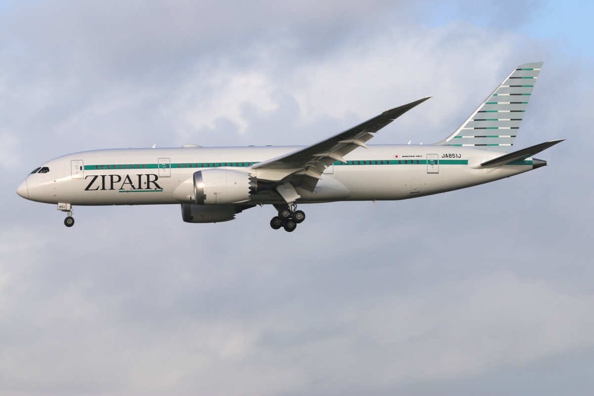ZIPAIR 2機目の787-8新造機、 成田へ10日早朝到着 | FlyTeam ニュース