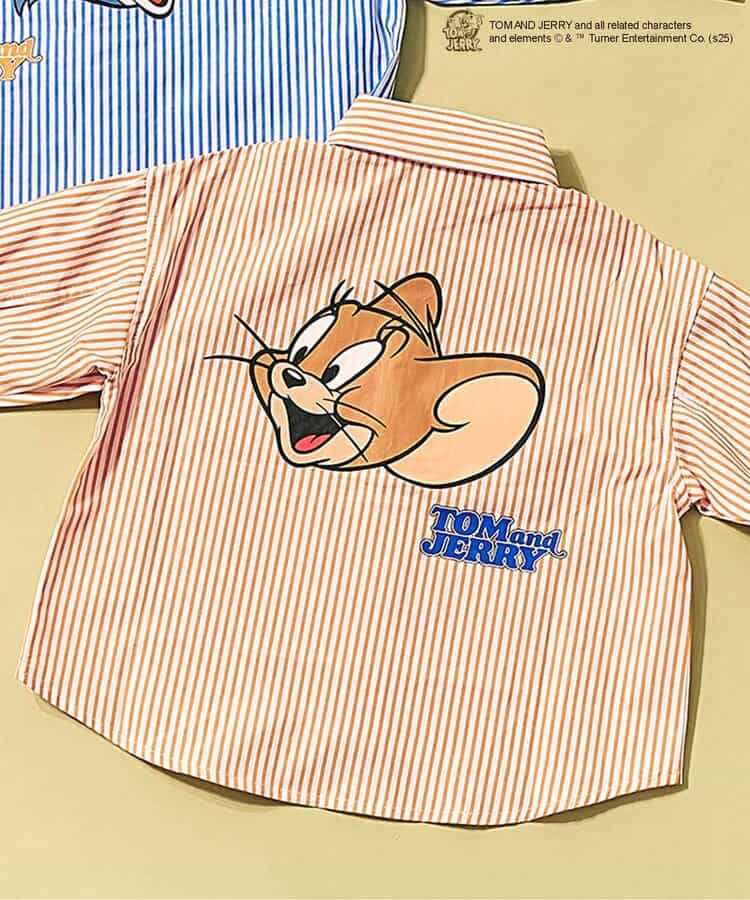 ☆SALE☆トムとジェリー 襟モチーフストライプシャツ（V108945）|apres