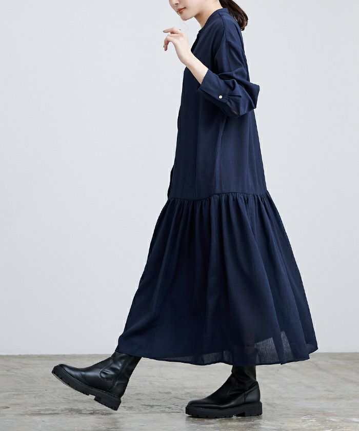 バンドカラーティアードワンピース | ur's（ユアーズ）