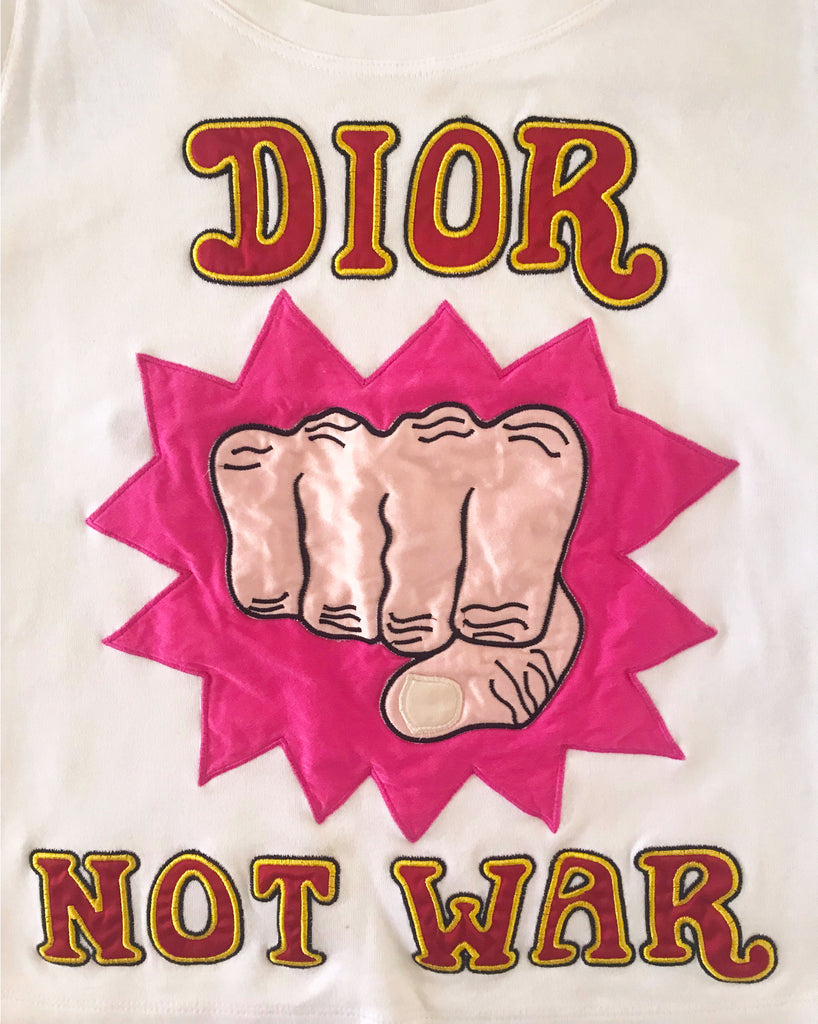 Christian Dior 'Dior Not War' Logo Tank – FRUIT Vintage