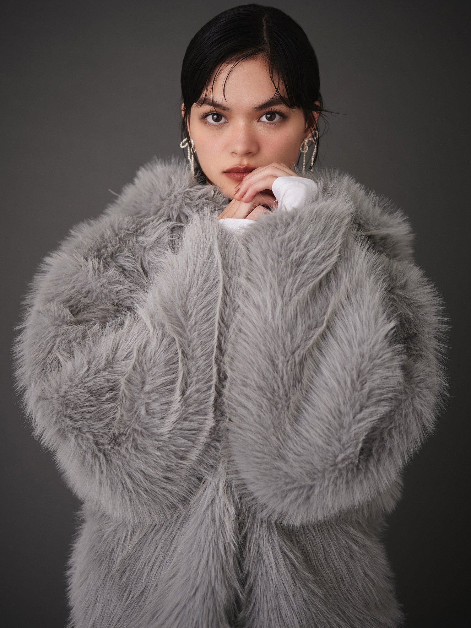 フェイクファーコート