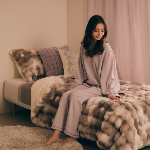 WARMY ポコモコファー 掛け布団カバー シングル グレー | Francfranc