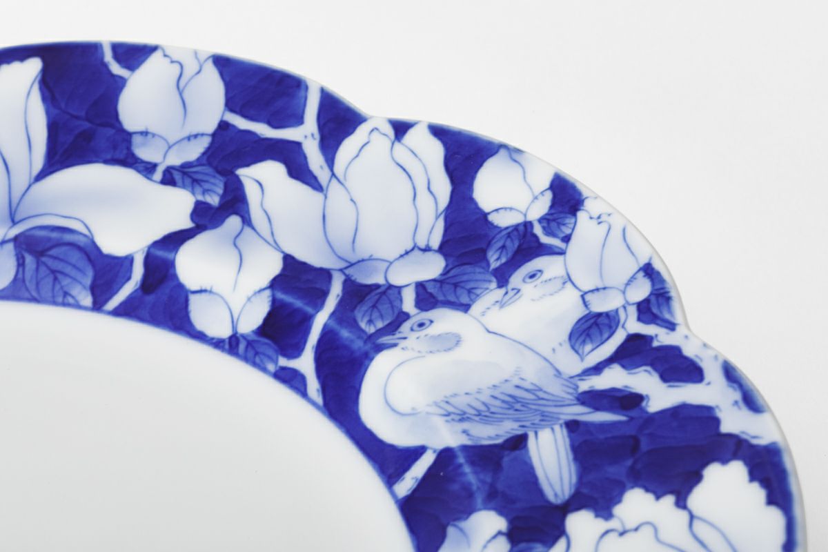 花鳥外濃 ミート皿 | 有田焼 深川製磁｜公式オンラインストア