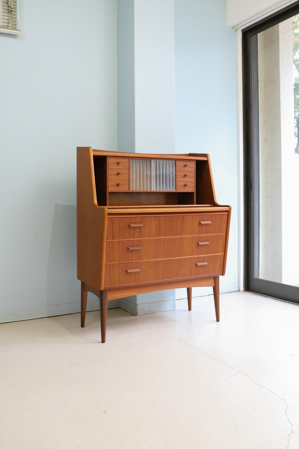 デンマークヴィンテージ ライティングビューロー デスク チェスト 北欧