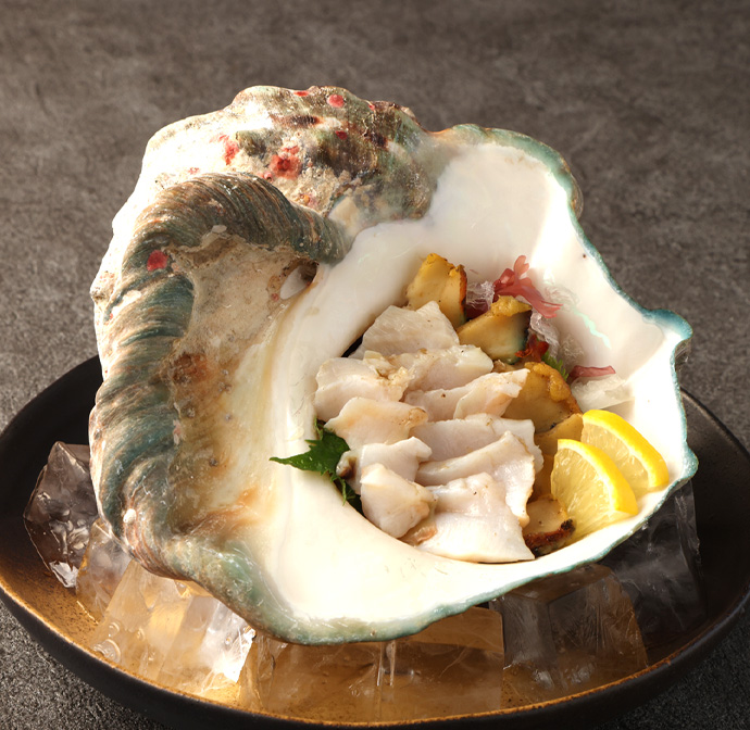 徳之島 天城町 夜光貝 ヤコウガイ 刺身用 400g 瞬間冷凍 カット済み