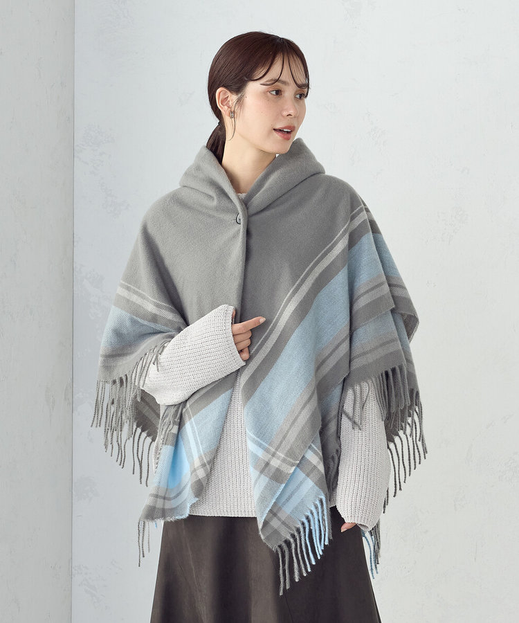 フード風 ポンチョストール（95-70MM03-205）｜モノコムサ（MONO COMME