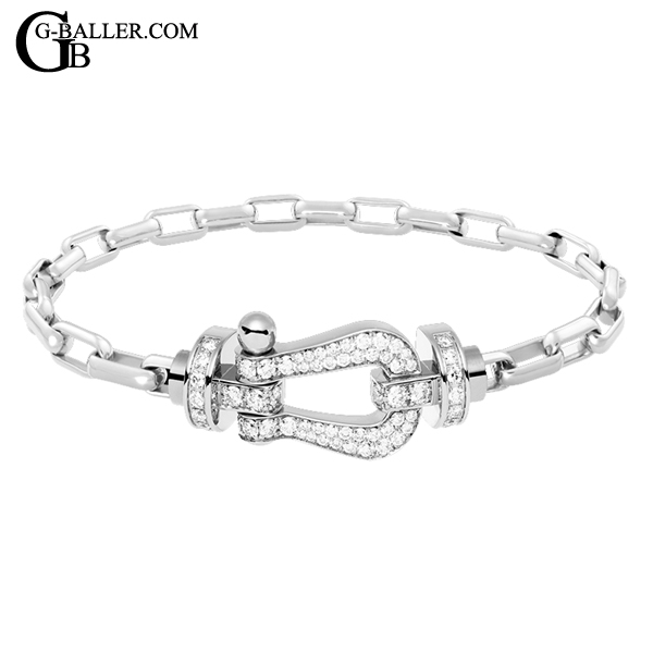 FRED フレッド フォース10ブレスレット 18K ホワイトゴールド パヴェ