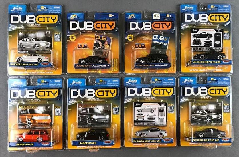 Group of 8 Jada Toys Dub City Vehicles in United States