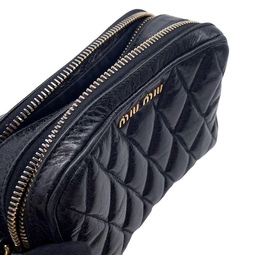 ミュウミュウ ショルダーバッグ キルティング レザー Miu Miu バッグ