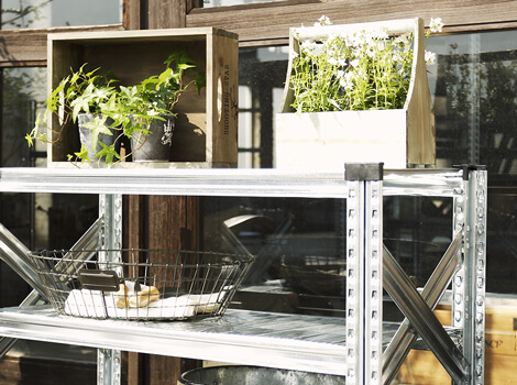 増設用】METALSISTEM メタルシステムラック 5段タイプ 幅94cm スチール