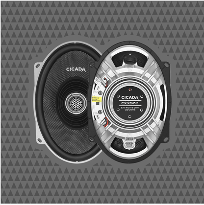 CXX57.2 Coaxial Speakers | 5x7 Speakers | Motorcycle Speakers