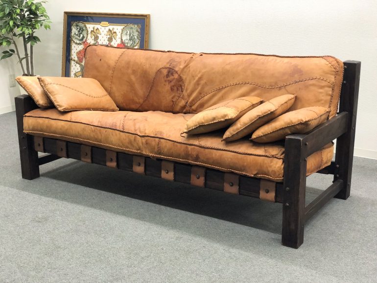 □1960s ブラジリアンミッドセンチュリー Brazilian Patched レザー