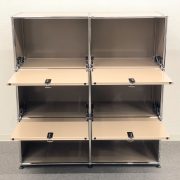 新品同様未使用品□USM/ハラーシステム□2列縦3段 スリム キャビネット