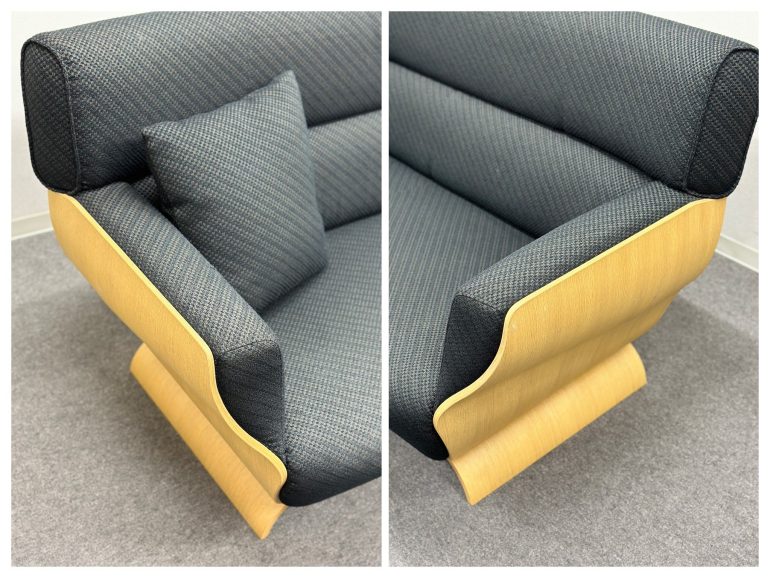 FUJI FURNITURE□Tapio/タピオ ワイド2Pソファ ネイビー系