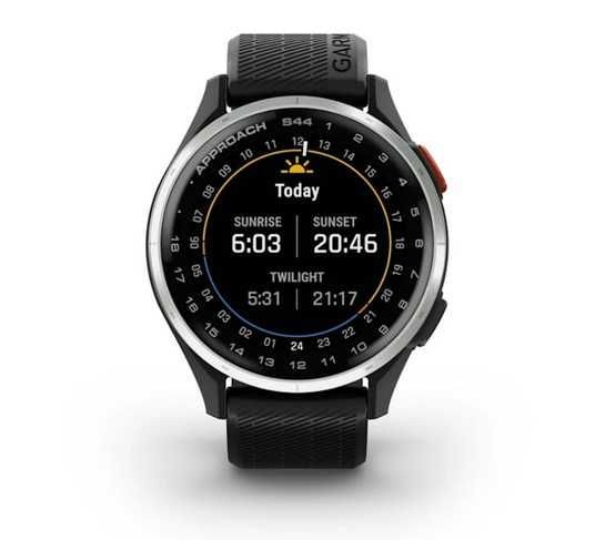 Купить смарт-часы Garmin Approach S44 серебристо-черные