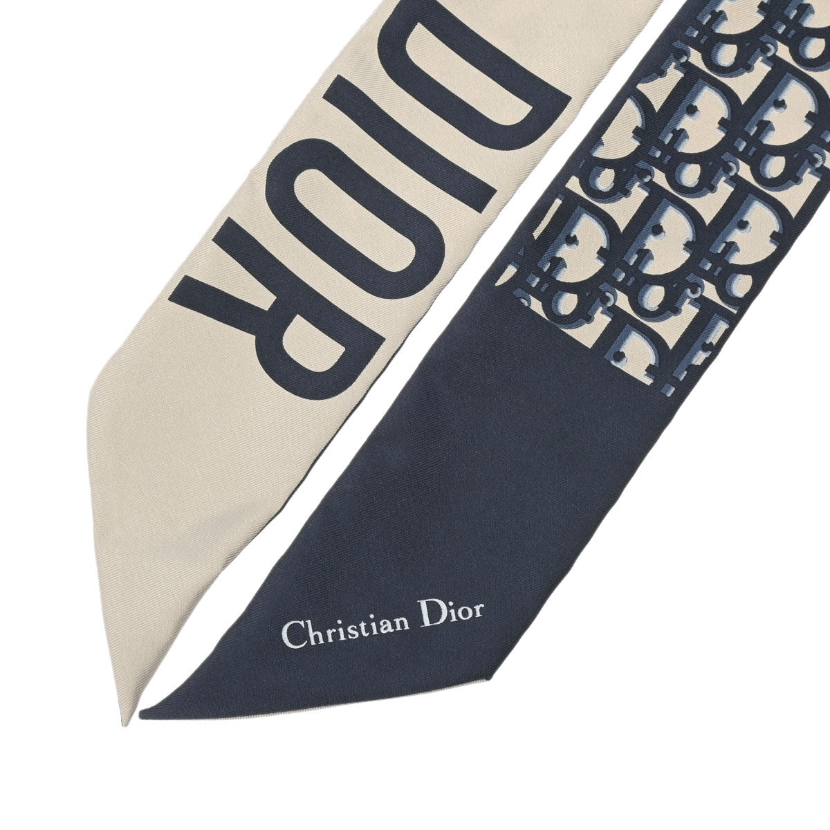 ディオールミッツァスカーフ グレー レディース シルク100％ スカーフ