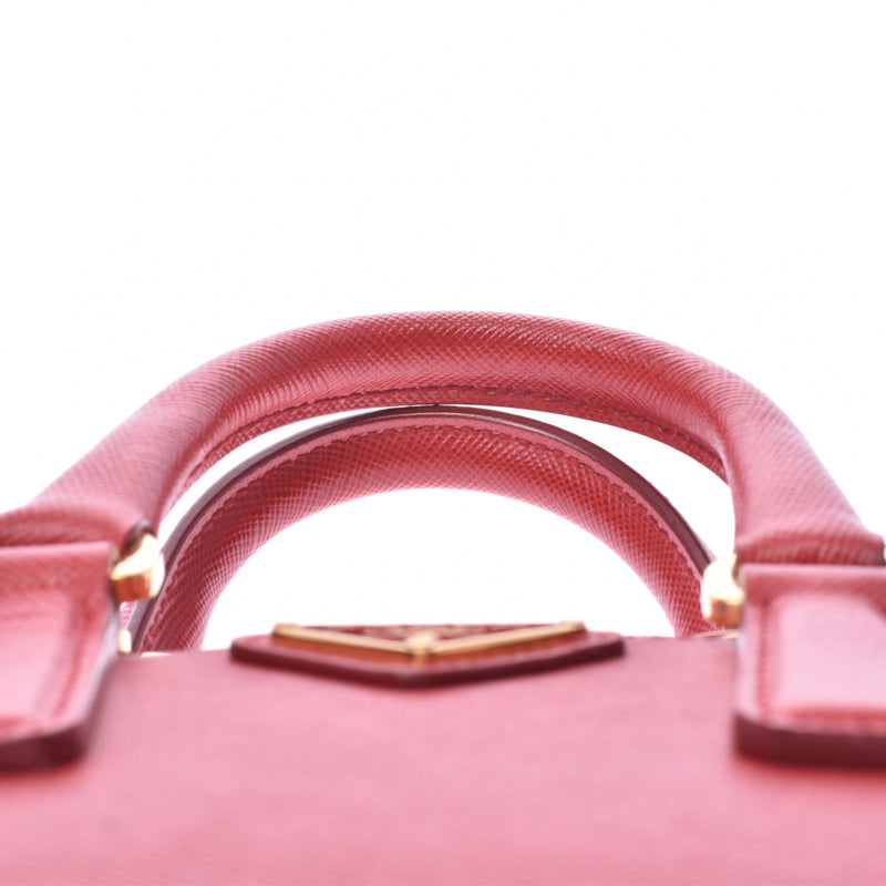 プラダミニショルダーバッグ 赤 レディース 2WAYバッグ PRADA 中古