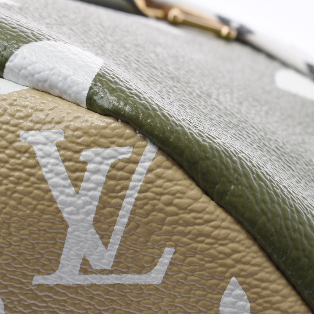 ルイヴィトンジャイアント バムバッグ ボディバッグ 14145 カーキ ユニ