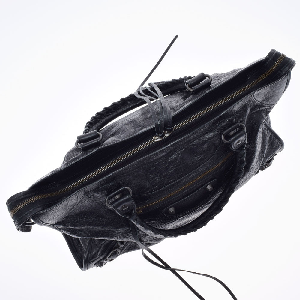 バレンシアガザ シティ 2WAY 黒 レディース レザー 2WAYバッグ 115748