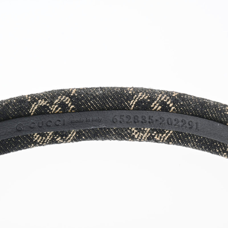 グッチデニムカチューシャ 黒 レディース ブランド小物 652835 GUCCI