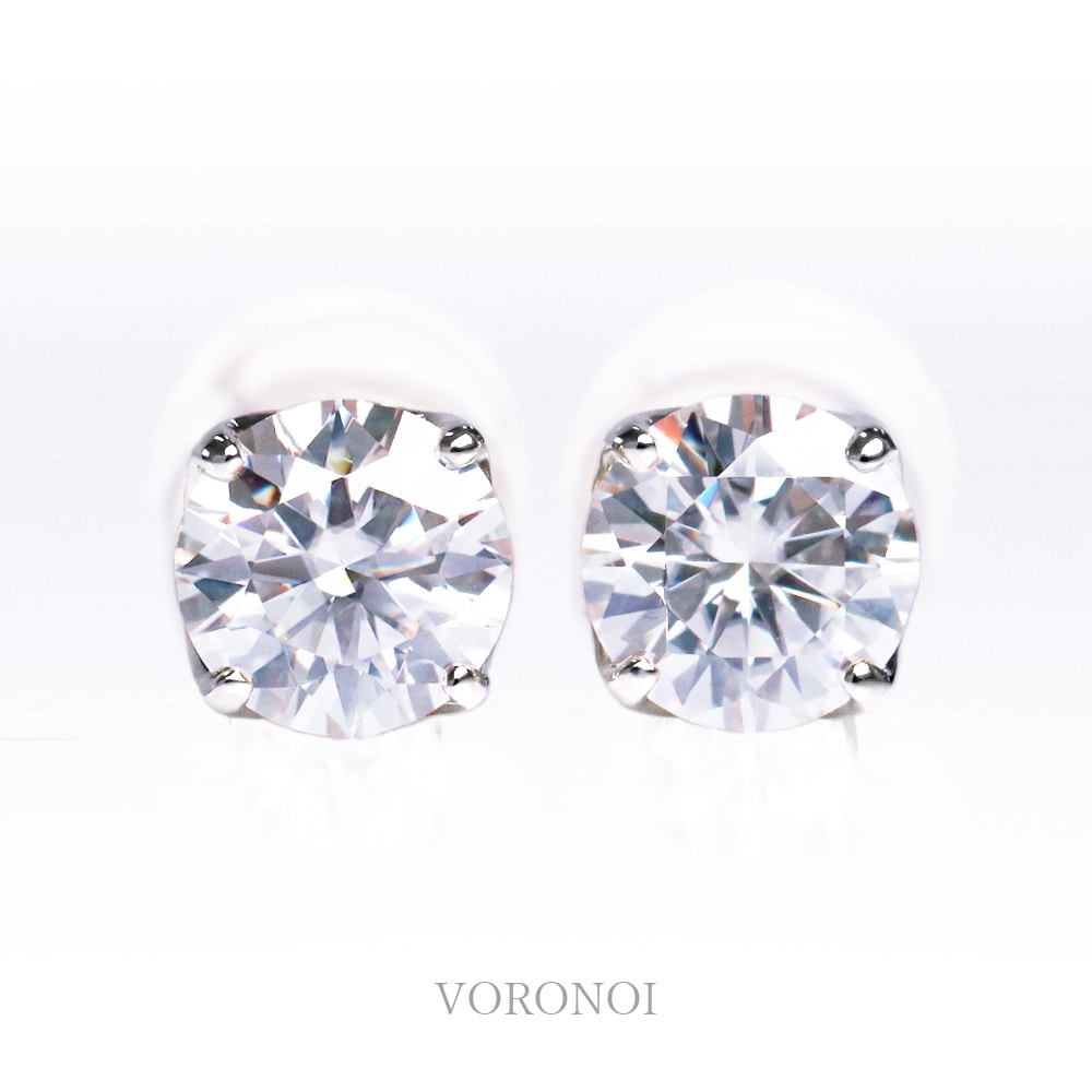 ラボグロウン ダイヤモンド ピアス 1ct - tsubomi -｜K10/K18/Pt950