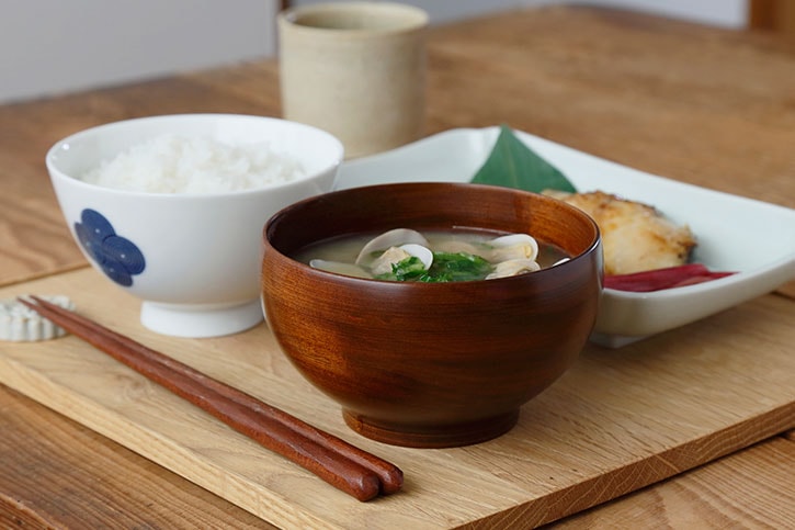 めいぼく椀 絹目拭き漆 （薗部産業×cotogoto） | 飯わん・汁わん