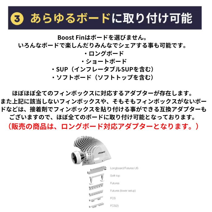 Boost Fin ブーストフィン サーフィン 電動フィン リモコン付きフィン