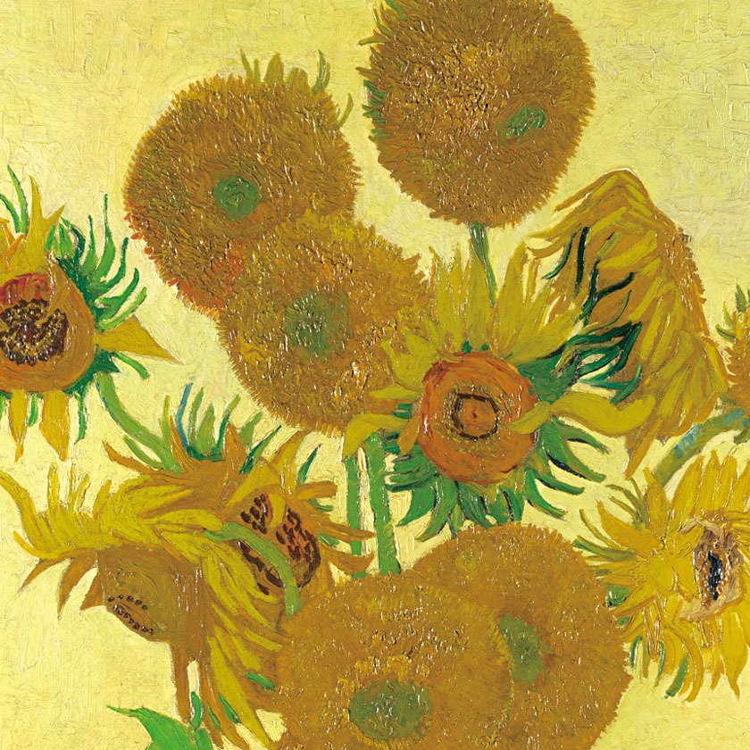 ゴッホ 「ひまわり」 4号 西洋絵画 立体複製名画 【5％ポイント還元中